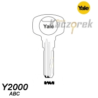 Mieszkaniowy 053 - klucz surowy mosiężny - Yale Y2000 ABC